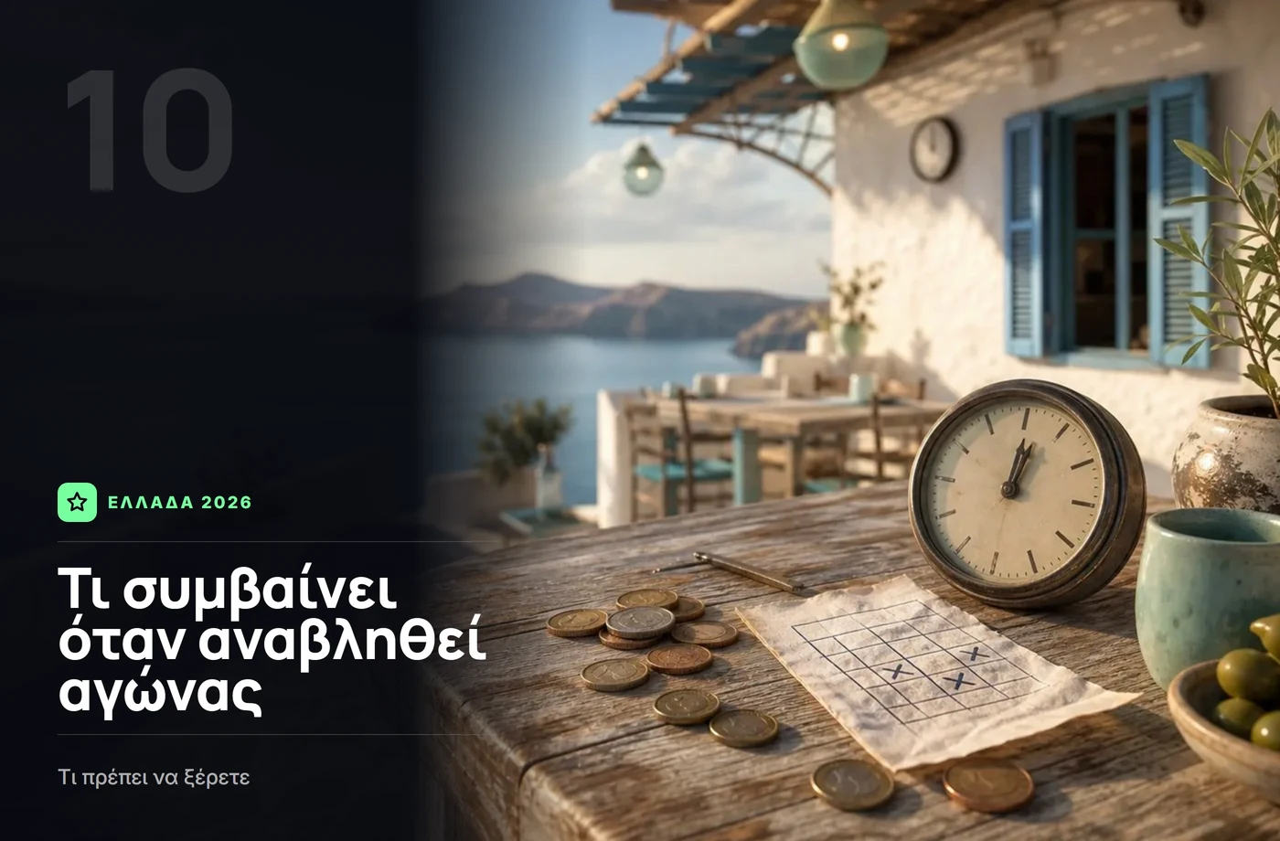 τι συμβαίνει όταν αναβληθεί αγώνας